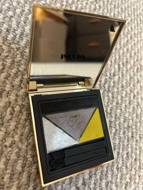 Prada Eyeshadow Trio in Silver, Gray, Yellow
